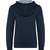 kariban Sweat-shirt à capuche contrastée à motifs enfant unisexe navy/mariniere