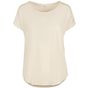 Build Your Brand Ladies Long Slub Tee white_sand