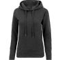 Build Your Brand Ladies Cuff Pockets Hoody Charcoal
