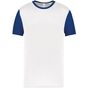 ProAct Maillot manches courtes bicolore adulte white/dark_royal_blue