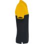 WK Designed To Work Polo bicolore écoresponsable manches courtes unisexe black/yellow