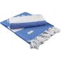 A&R Fouta Marmaris Hamamzz® Royal blue / White