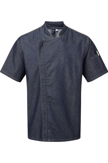 Image produit Veste de cuisinier à manches courtes et à fermeture zippée