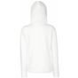 fruit of the loom Premium Hooded Sweat Jacket Lady-Fit white