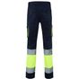 Velilla Pantalon stretch bicolore navy/fluo_yellow