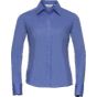 Russell Athletic Ladies' Long Sleeve Fitted Polycotton Poplin Shirt corporate blue
