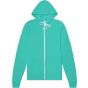 Bella Unisex sponge fleece full-zip hoodie teal