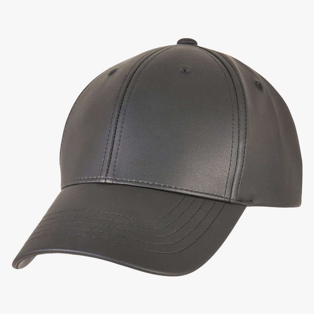 Synthetic Leather Alpha Shape Dad Cap flexfit