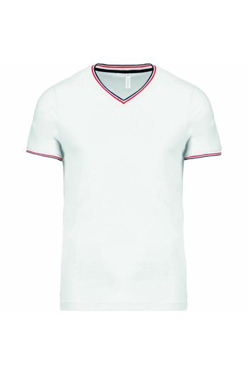 Image produit T-shirt maille piquée col V homme