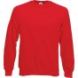 fruit of the loom Classic raglan sweat red