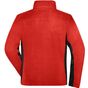 James&Nicholson Men´s Workwear Fleece Jacket -STRONG- red/black