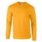 Gildan Adult T-Shirt Ultra-cotton Long Sleeve gold