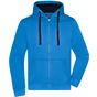 James&Nicholson Men's Hooded Jacket cobalt/navy