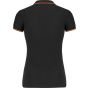 Kariban Polo manches courtes femme black/red/yellow