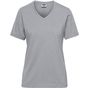 James&Nicholson Ladies´ Bio Workwear T-Shirt grey_heather