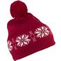 K-up Bonnet tricoté motif étoile cherry_red