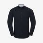 Russell Collection Men’s long sleeve tailored contrast ultimate stretch shirt
