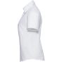 Russell Chemise Oxford cintrée manches courtes femme white