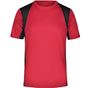 James&Nicholson Men's Running-T-306 red/black