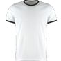 Kustom Kit Fashion Fit Ringer Tee White / Black