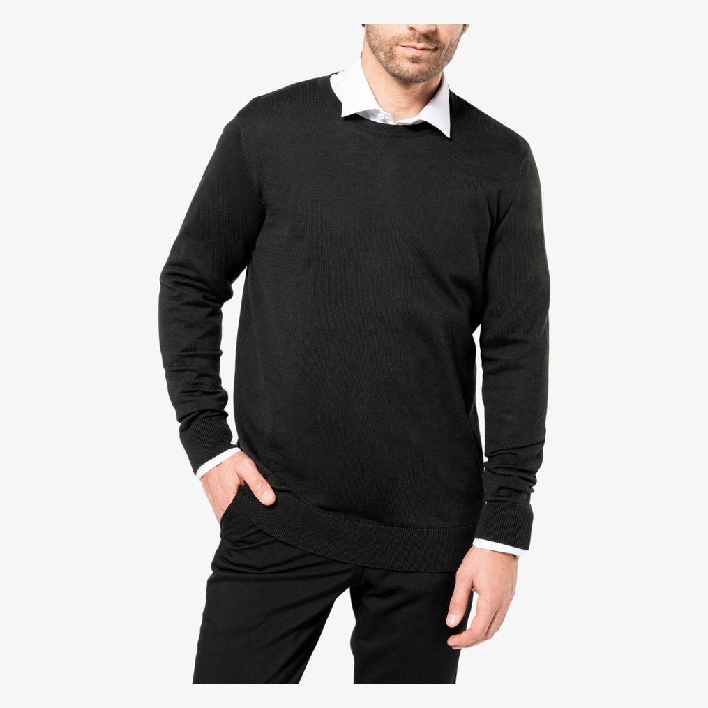 Pull Supima® col rond homme Kariban Premium