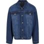 Build Your Brand Heavy Ounce Boxy Denim Jacket New mid blue washed