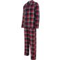 SF Clothing Men´s tartan lounge set red_navy_check