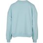 Build Your Brand Ladies Oversized Crewneck Sweatshirt ocean_blue