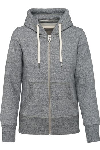 Image produit Sweat-shirt vintage zippé à capuche femme