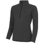AWDis Just Cool Girlie cool ½ zip sweatshirt charcoal/jet_black