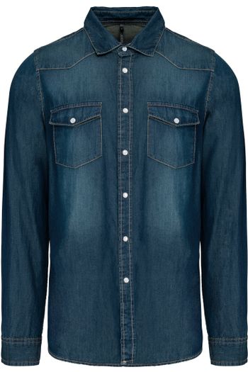 Image produit Chemise denim manches longues homme