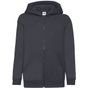fruit of the loom Kids Classic Hooded Sweat Jacket bleu_fonce