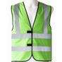 Korntex Gilet de sécurité avec 4 bandes réflechissantes green