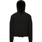 TriDri Sweat à capuche crop-top oversize en tissu recyclé Tridri® enfant black