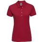 Russell Ladies' stretch polo classic_red