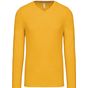 Kariban T-shirt col V manches longues yellow