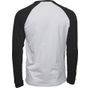 tee jays Baseball long sleeve tee white/black