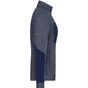 James&Nicholson Ladies´ Structure Fleece Jacket navy_melange/navy/royal