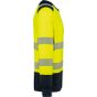 WK Designed To Work Sweat-shirt de sécurité recyclé col rond unisexe hi_viz_yellow/navy