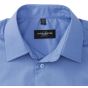 Russell Chemise en Popeline Polyester Coton cintrée manches longues homme corporate blue
