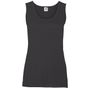 fruit of the loom Valueweight Vest Lady-Fit black