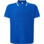 JHK Man regular polo royal/white