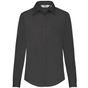 fruit of the loom Long Sleeve Poplin Shirt Lady-Fit black