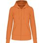 Kariban Sweat-shirt à capuche écoresponsable à fermeture zippée femme light_orange