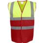 yoko Gilet haute visibilité bicolore hi_vis_yellow/red