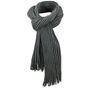 Myrtle Beach Ribbed Scarf anthracite/black