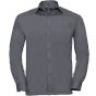Russell Chemise en Popeline Polyester/Coton classique manches longues homme convoy_grey