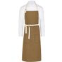 SG Accessories - Bistro Santorini - Contrasted Bib Apron with Pocket caramel