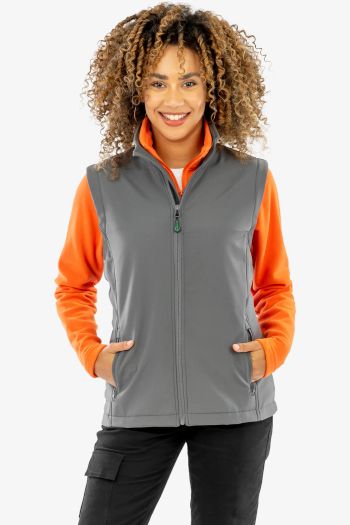 Image produit Womens recycled 2-layer printable softshell bodywarmer