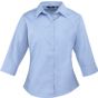Premier Chemisier popeline manches 3/4 mid_blue